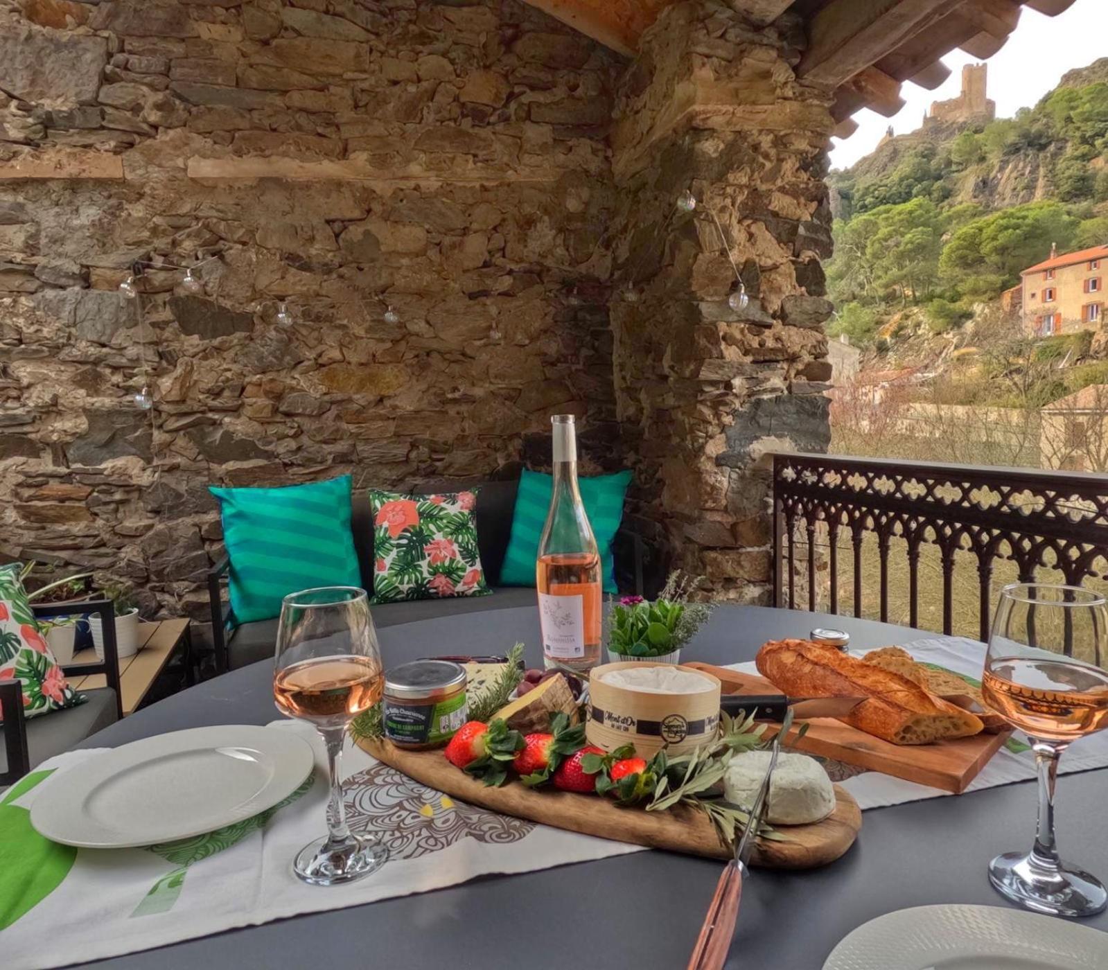 4 Star Cabaret Lastours 4 Chateaux Amazing Cathar Landmark Private Luxury 4 Star Air Conditioned Terrasse With Views المظهر الخارجي الصورة